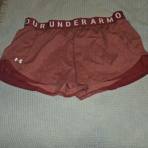 Under Armour Women's Burgundy Athletic Shorts